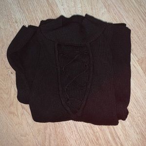 Fitted sweater dress